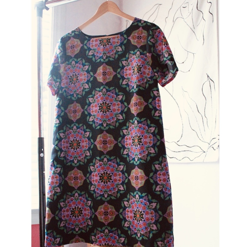 J. Crew Navy Paisley Summer Dress.